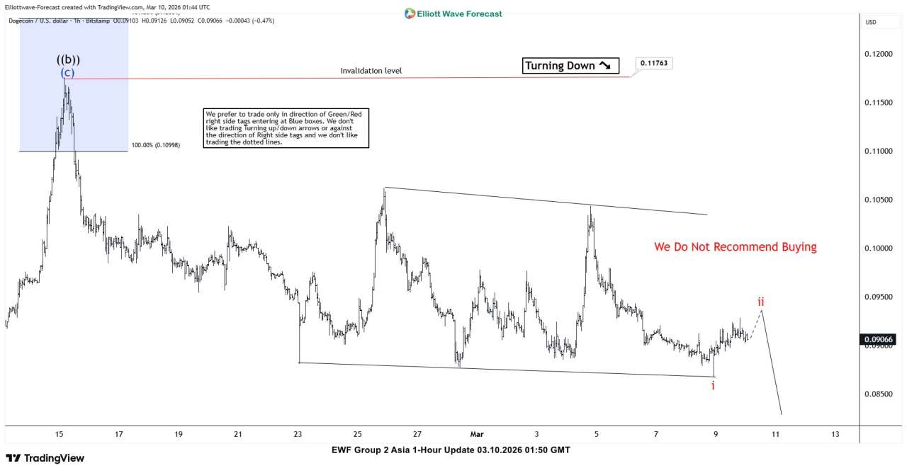 DOGEUSD Faces Downside After Blue Box Reaction
