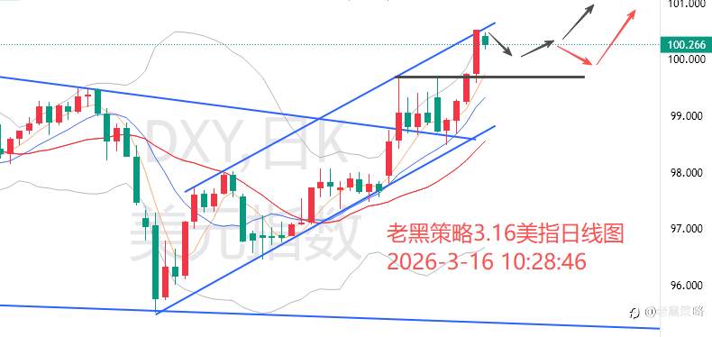 老黑策略：3.16外汇、黄金、原油分析策略
