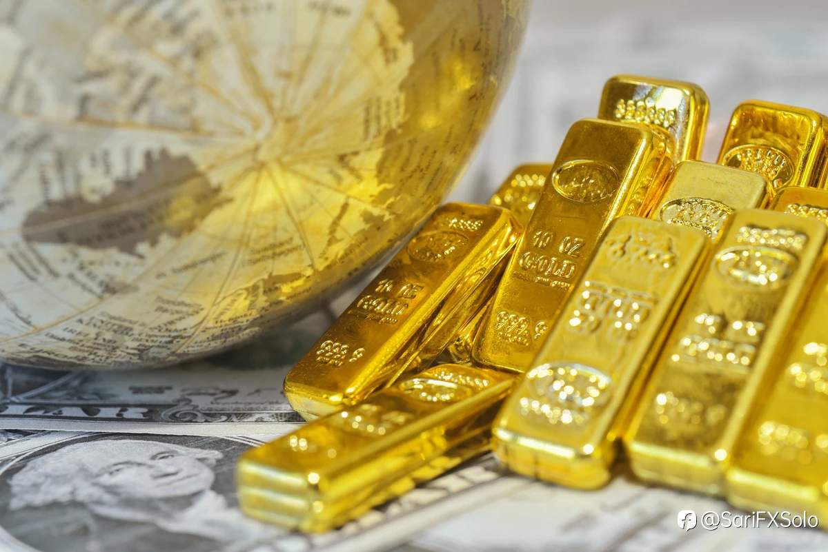 Harga Emas Tertahan di Bawah Puncak 4 Minggu, Tertekan Penguatan Dolar AS