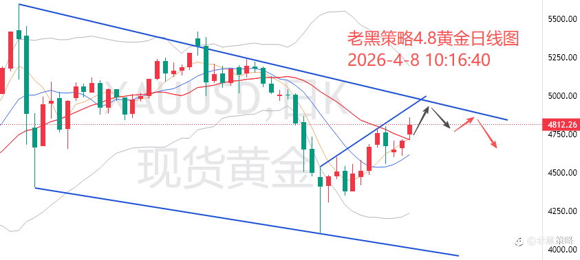 老黑策略：4.8外汇、黄金、原油分析策略