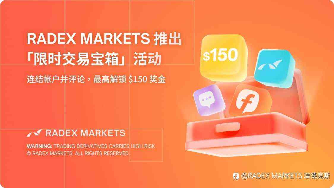 RADEX MARKETS 庆祝入驻 Followme 交易社区，推出「限时交易宝箱」活动，最高可获 $150 奖金