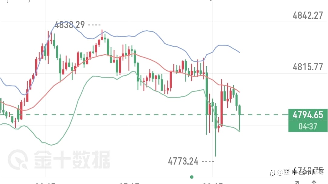 董叶黄金晚评:凌晨4800关口争夺战!