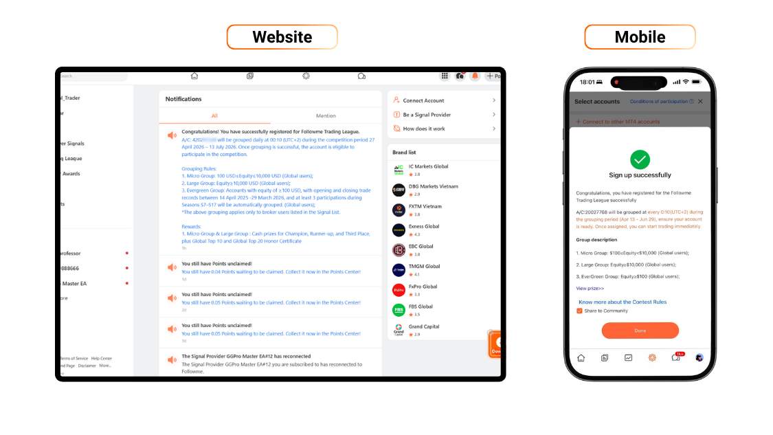 Cách tham gia Followme Trading League 2026 Mùa 18: Hướng dẫn từng bước
