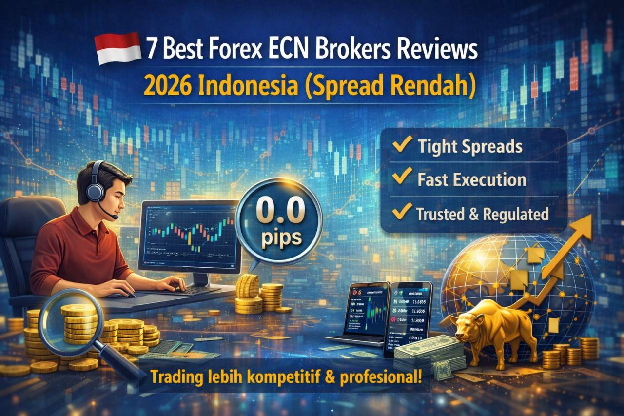 7 Best Forex ECN Brokers Reviews 2026 Indonesia (Spread Terendah)
