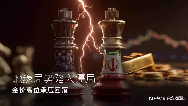 Amillex安迈每日汇评|地缘局势陷入僵局,金价高位承压回落