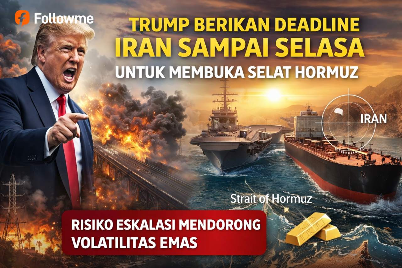 Deadline Iran Bisa Picu Lonjakan Emas? Atau Justru Tekan Harga Lebih Dalam