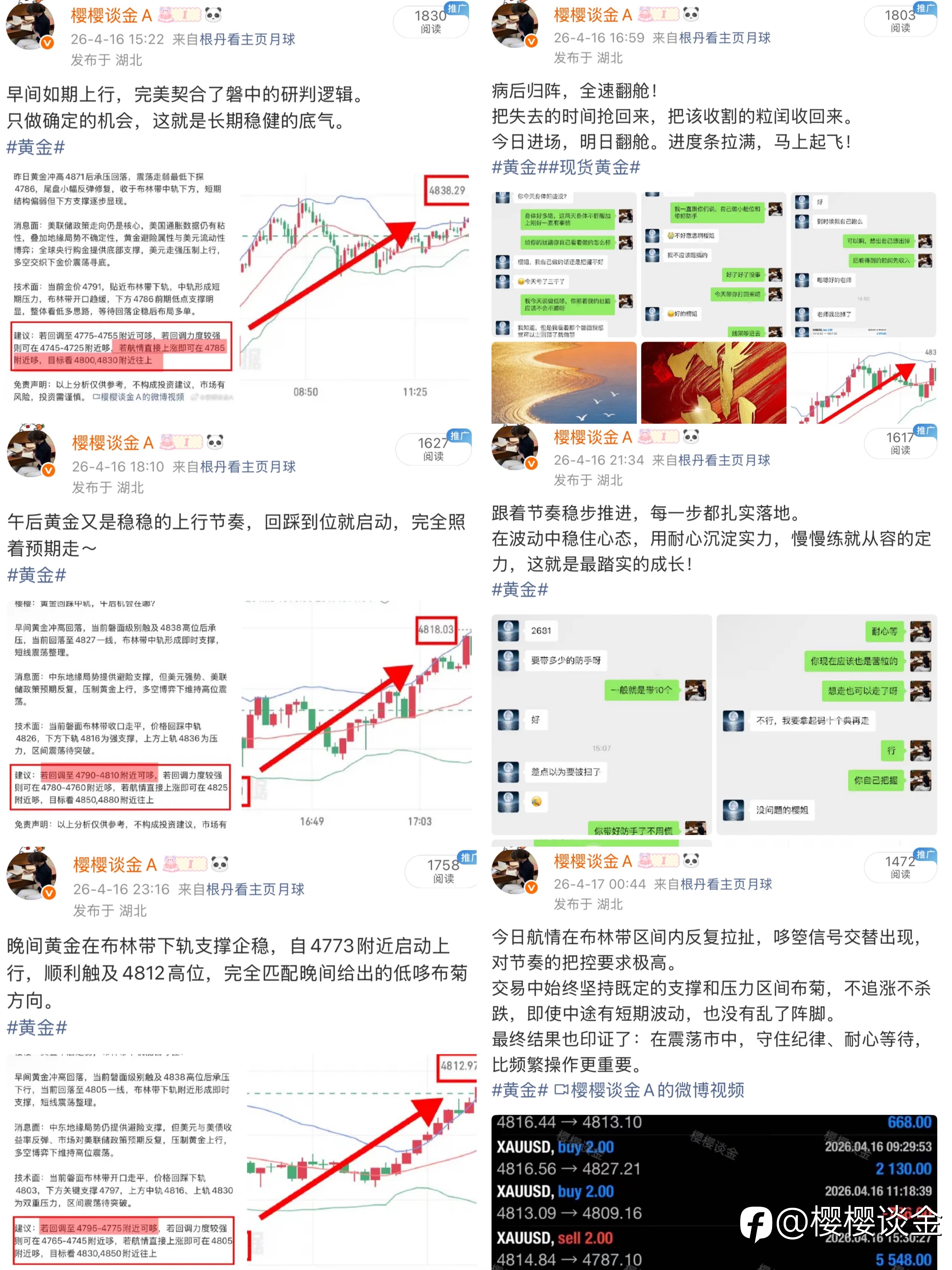 樱姐黄金交易思路日总结