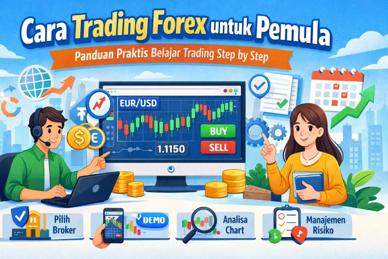 Cara Trading Forex untuk Pemula: Panduan Praktis Belajar Trading Step by Step