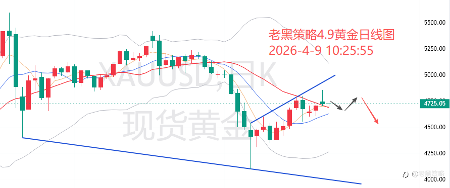 老黑策略：4.9外汇、黄金、原油分析策略