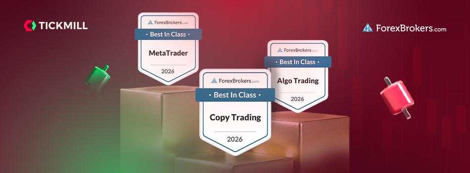 Tickmill 在 ForexBrokers.com 2026 年度评选中斩获三项“Best in Class”大奖