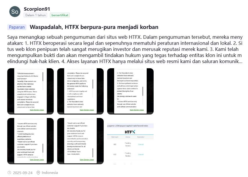 Review Broker Forex HTFX 2026: Modus Scam Skema Ponzi & Manipulasi Harga