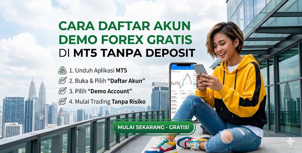 Cara Daftar Akun Demo Forex Gratis di MT5 Tanpa Deposit