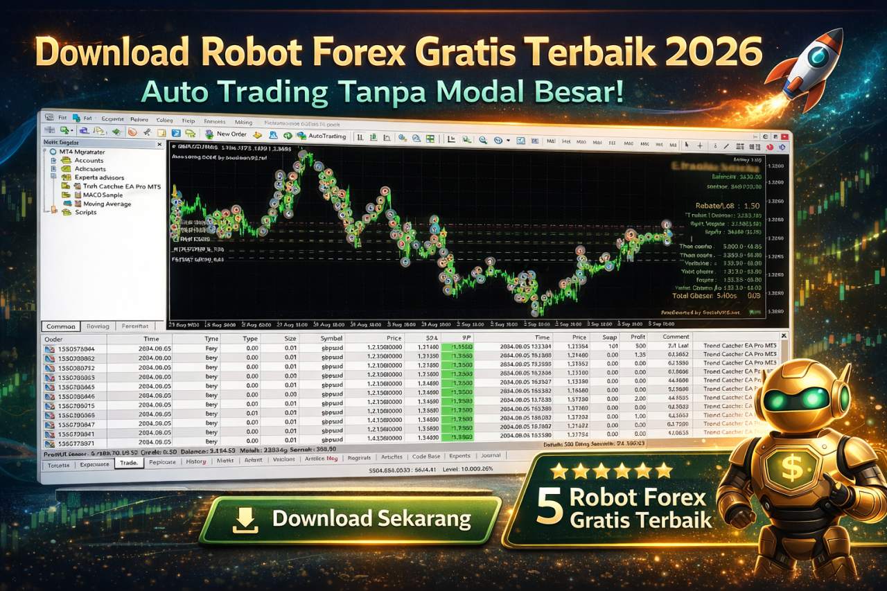 Download Robot Forex Gratis Terbaik 2026: Auto Trading Tanpa Modal Besar!