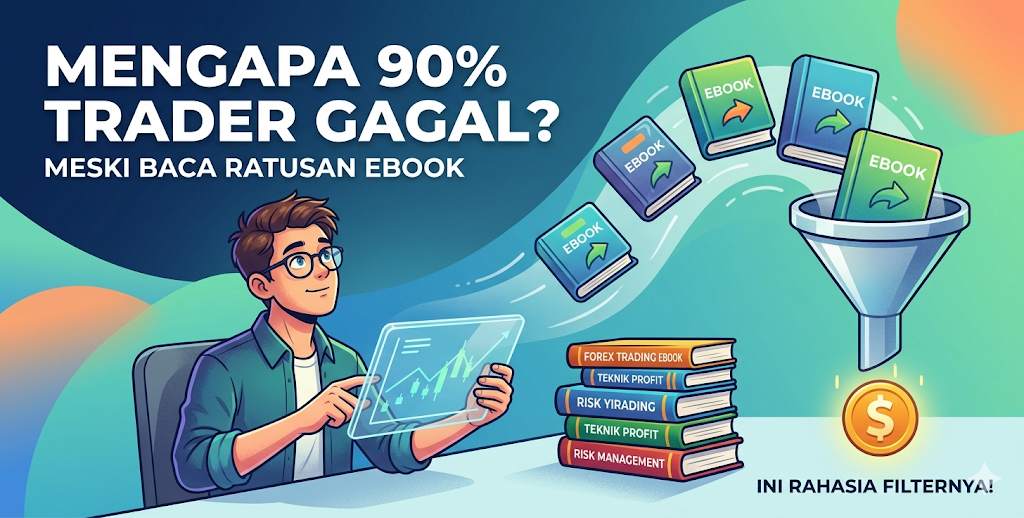 Mengapa 90% Trader Gagal Meski Sudah Baca Ratusan Forex Trading Ebook? Ini Rahasia Filternya!