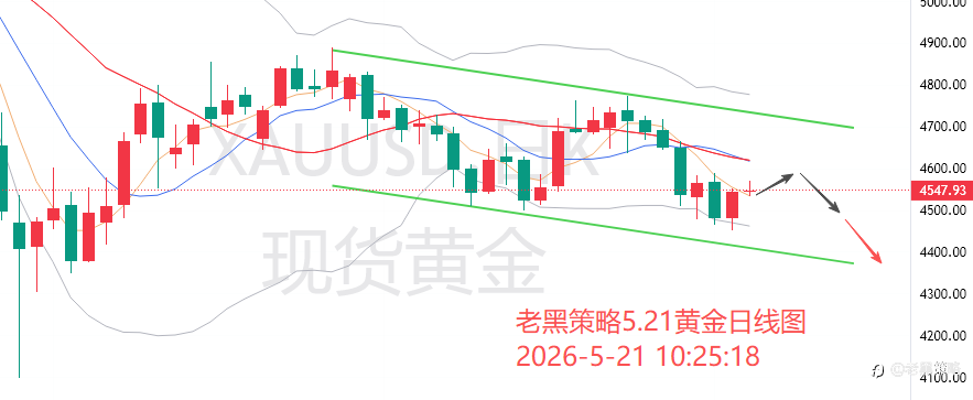 老黑策略：5.21外汇、黄金、原油分析策略