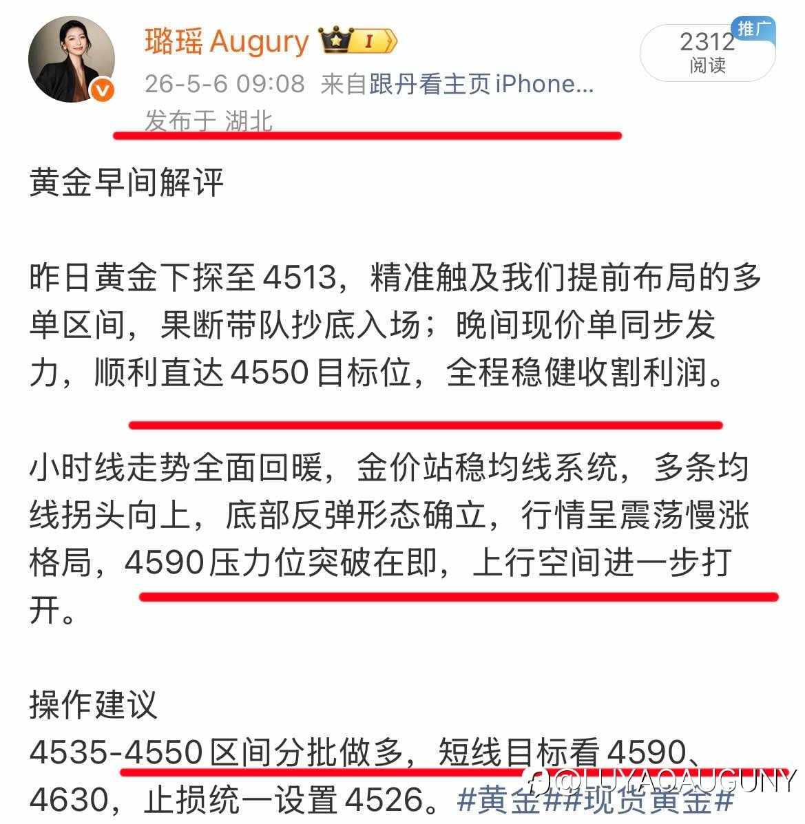 黄金多头