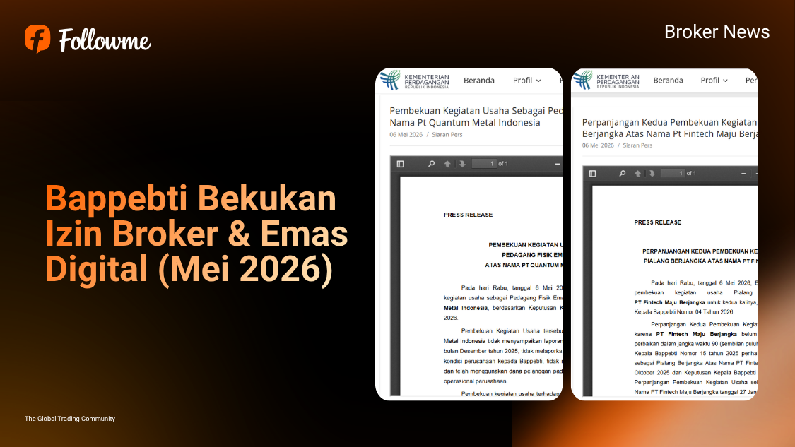 Bappebti Bekukan Izin PT Fintech Maju Berjangka dan PT Quantum Metal Indonesia