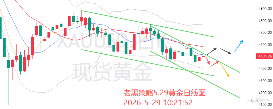 老黑策略：5.29外汇、黄金、原油分析策略