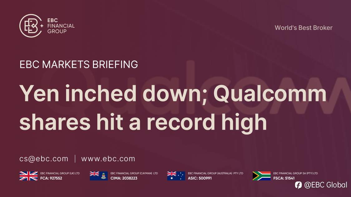 EBC Markets Briefing | Yen inched down; Qualcomm shares hit a record high