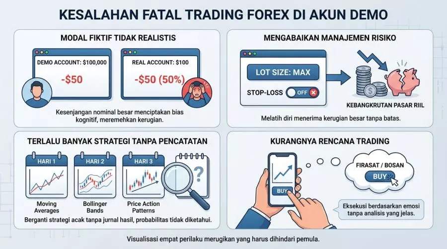 JANGAN ASAL-ASALAN MESKI TRADING DEMO! INI TIPS TRADING FOREX TERBAIK UNTUK PEMULA