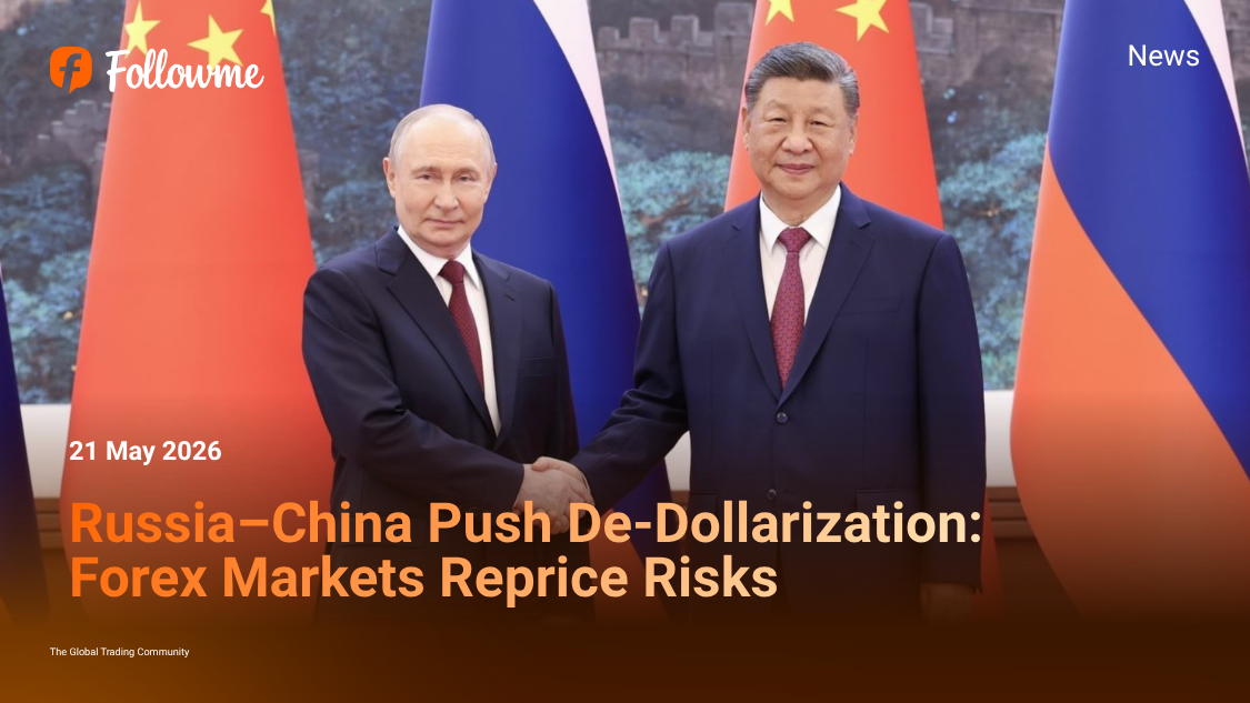 Russia–China Push De-Dollarization: Forex Markets Reprice Risks