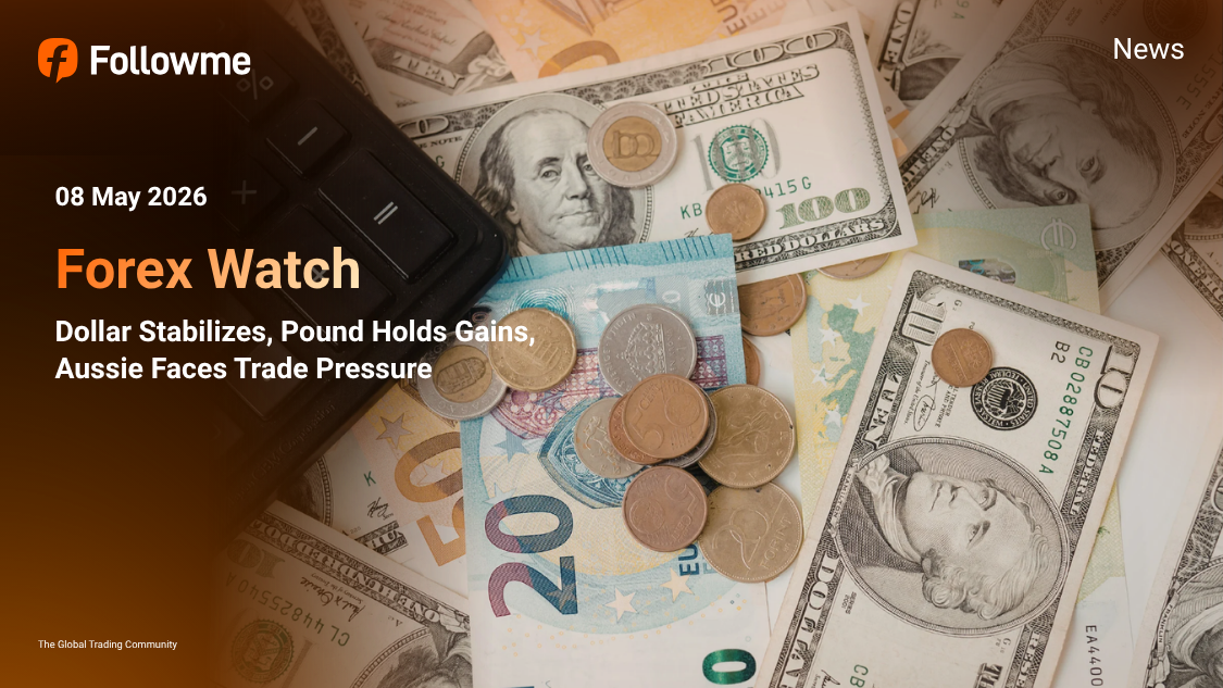 Forex Watch: Dollar Stabilizes, Pound Holds Gains, Aussie Faces Trade Pressure