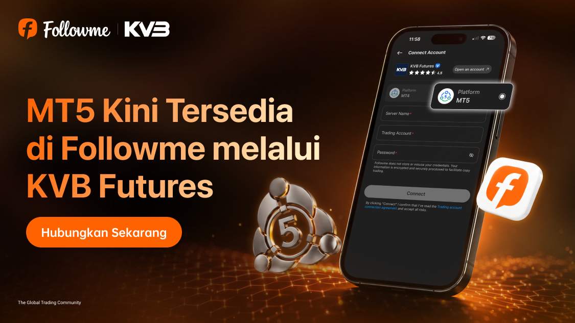 Followme Resmi Berkolaborasi dengan KVB Futures: Hadirkan Integrasi MT5 & Program Loyalitas untuk Trader Indonesia