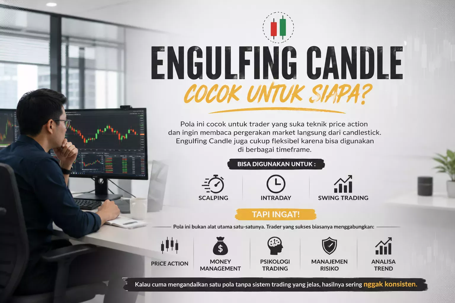 ENGULFING CANDLE TIDAK SELALU AKURAT, INI KESALAHAN YANG SERING TERJADI!