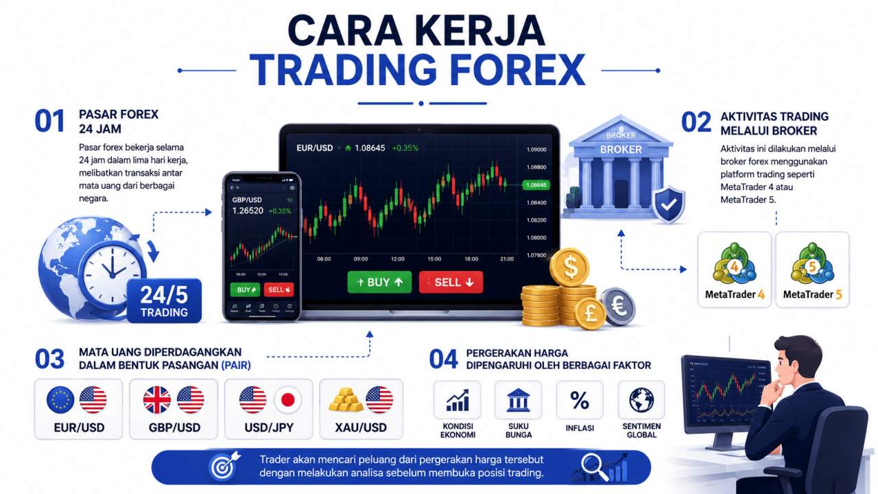 Arti Trading Forex, Cara Kerja dan Keuntungannya
