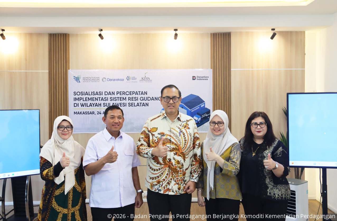 Bappebti Dorong Percepatan Implementasi Pengembangan Sistem Resi Gudang (SRG) di Sulawesi Selatan