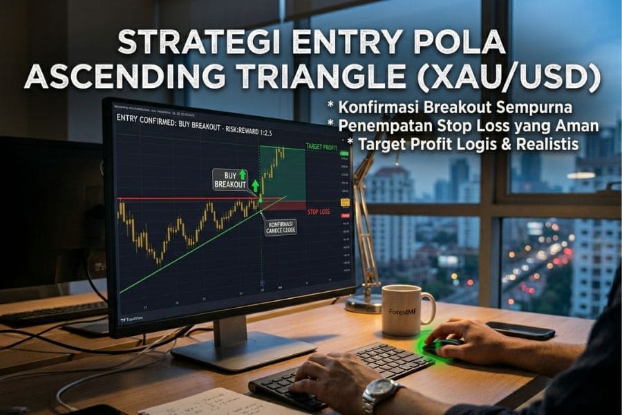 CARA JITU TRADING XAUUSD MENGGUNAKAN POLA ASCENDING TRIANGLE UNTUK PROFIT MAKSIMAL