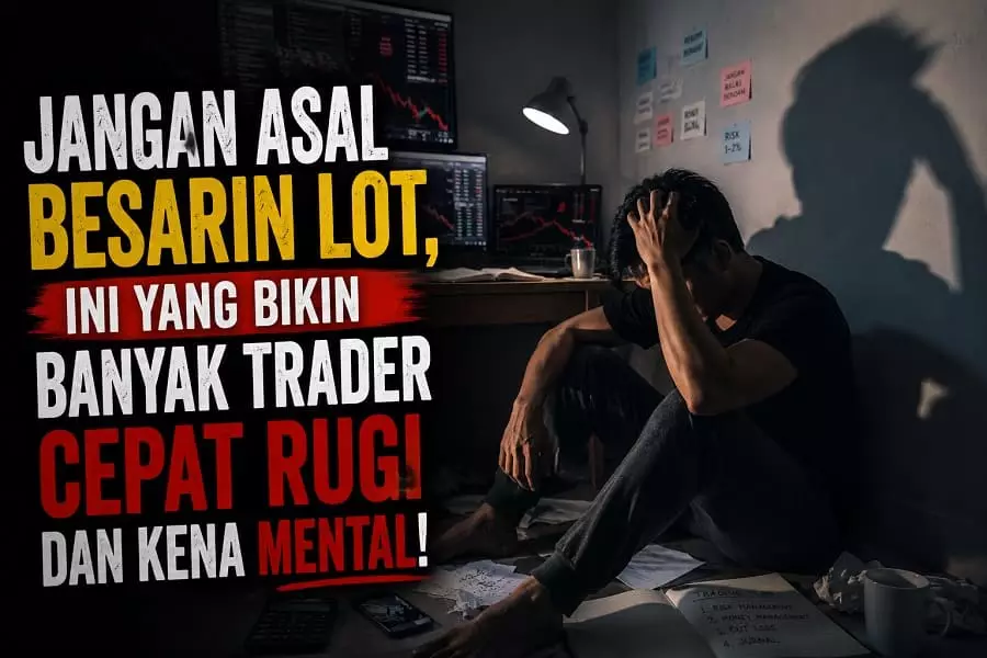 JANGAN ASAL BESARIN LOT, INI YANG BIKIN BANYAK TRADER CEPAT RUGI DAN KENA MENTAL!