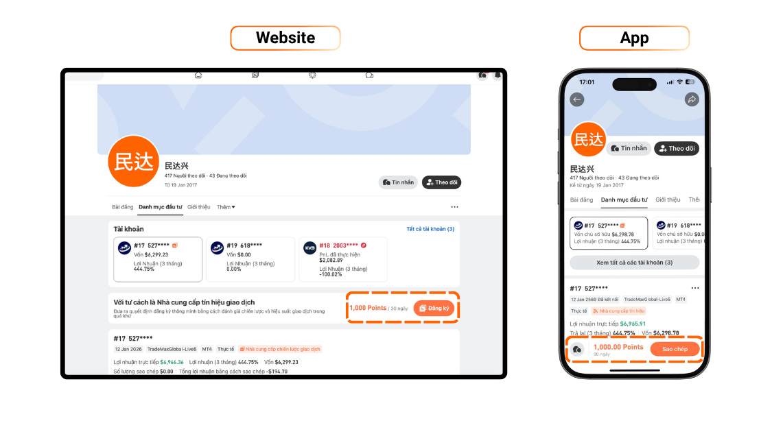 Bắt đầu với Followme - Khám phá những cơ hội dành cho trader