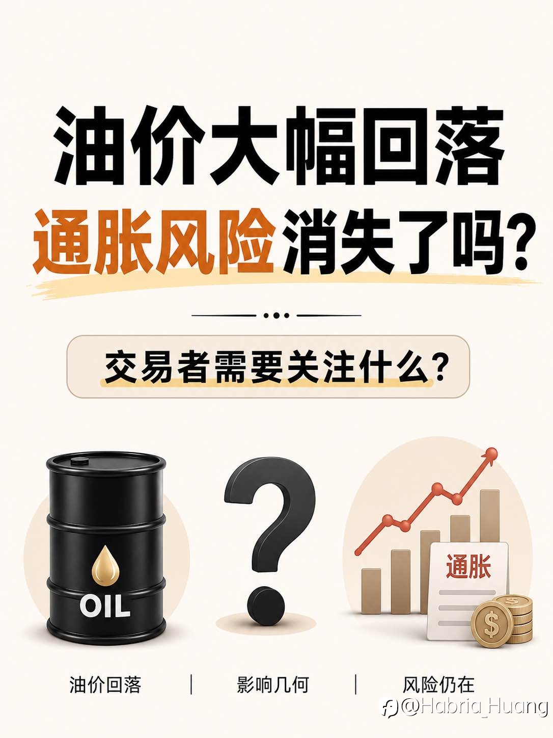 油价大幅回落但通胀风险未消,交易者注意这几点
