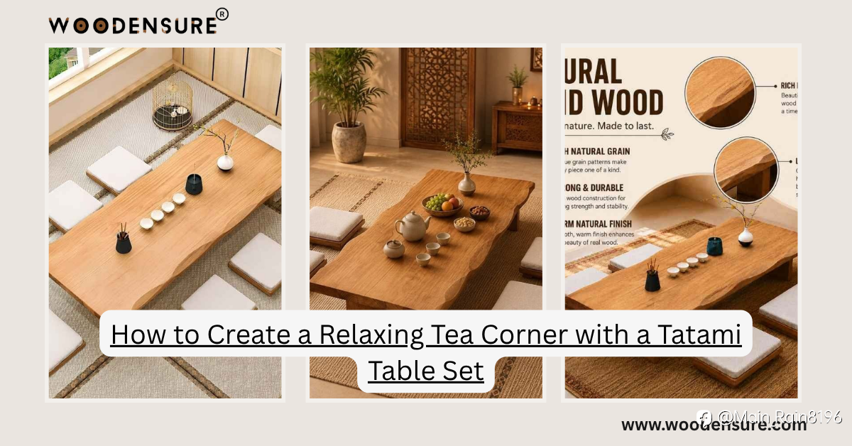 How to Create a Relaxing Tea Corner with a Tatami Table Set