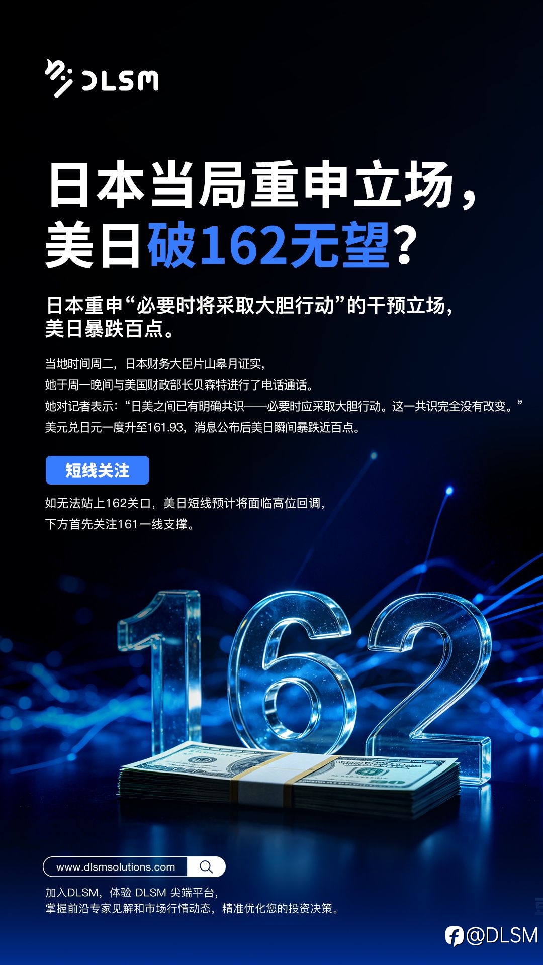 热点：日本当局重申立场，美日破162无望？