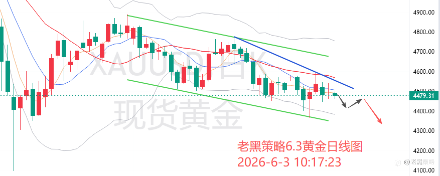 老黑策略：6.3外汇、黄金、原油分析策略