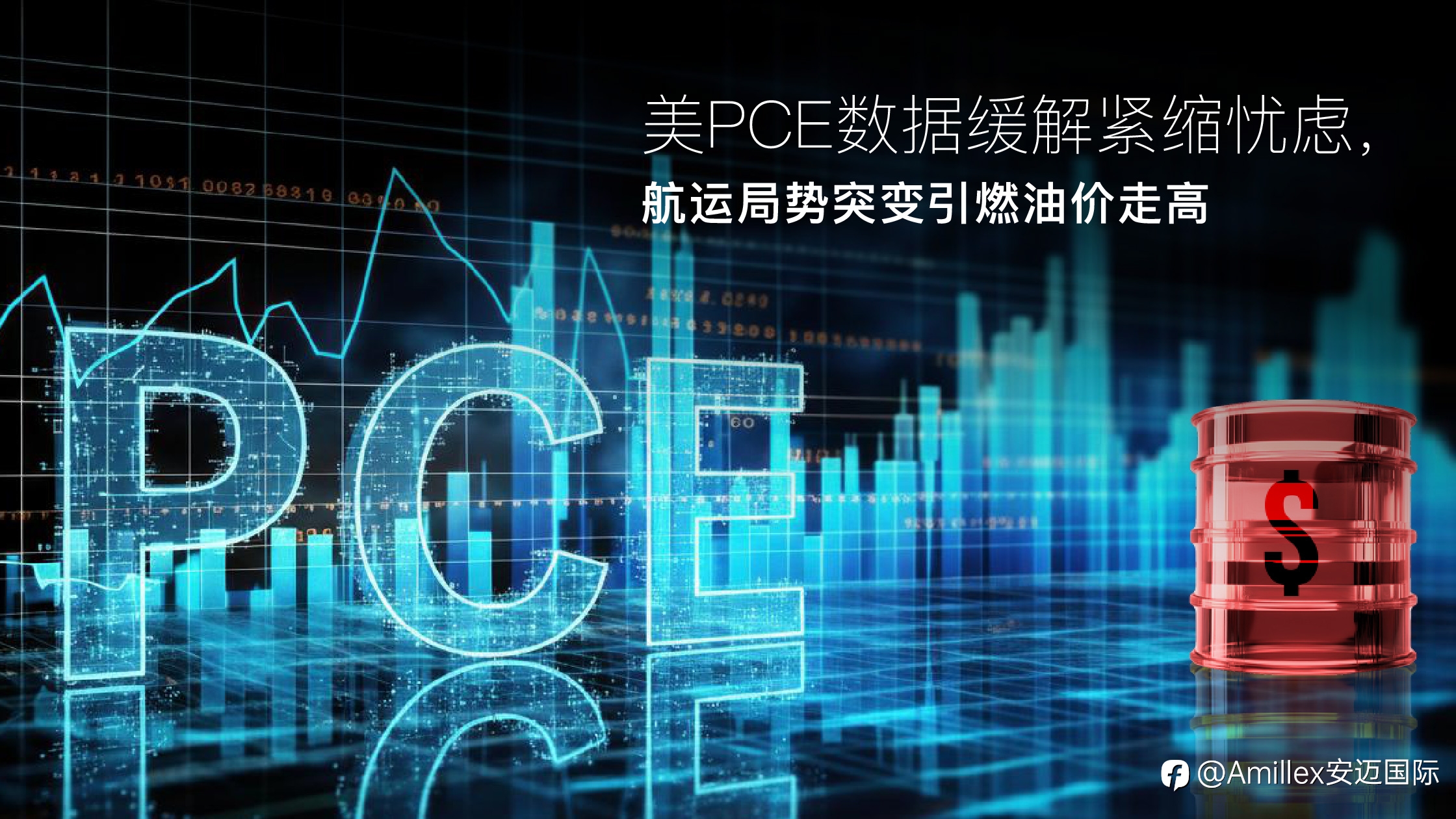 Amillex安迈每日汇评｜美PCE数据缓解紧缩忧虑，航运局势突变引燃油价走高