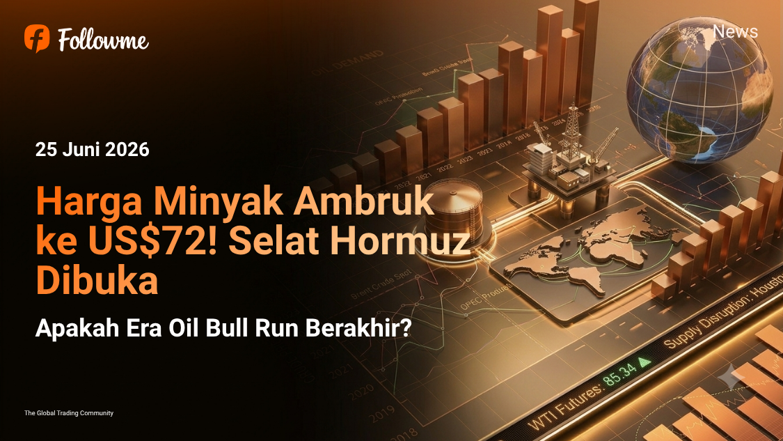 Harga Minyak Ambruk ke US$72! Selat Hormuz Dibuka, Apakah Era Oil Bull Run Berakhir?