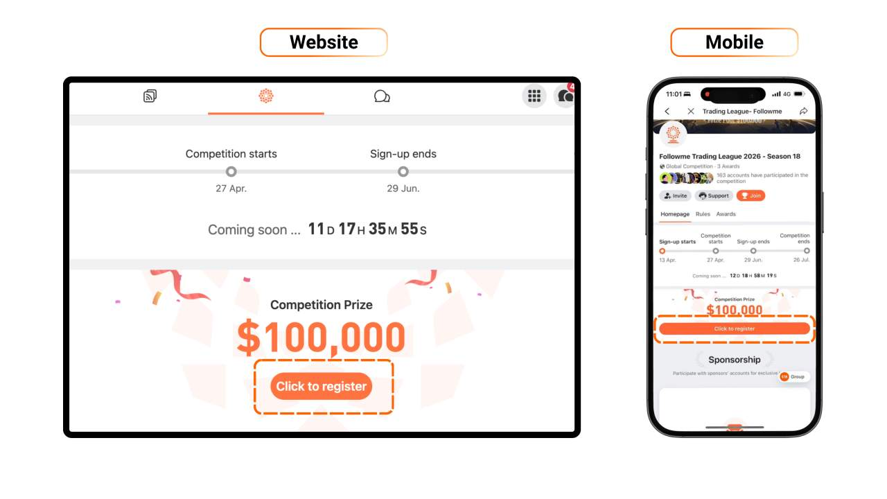Tham Gia Giải đấu Trading Followme S18 – Nhận Ngay 10$ Và Thưởng Thêm 3$ Khi Mời Bạn Bè