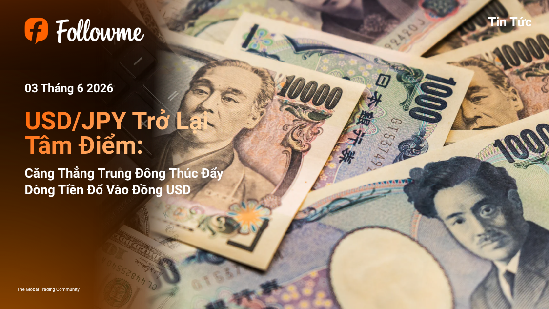 USD/JPY Trở Lại Tâm Điểm: Căng Thẳng Trung Đông Thúc Đẩy Dòng Tiền Đổ Vào Đồng USD