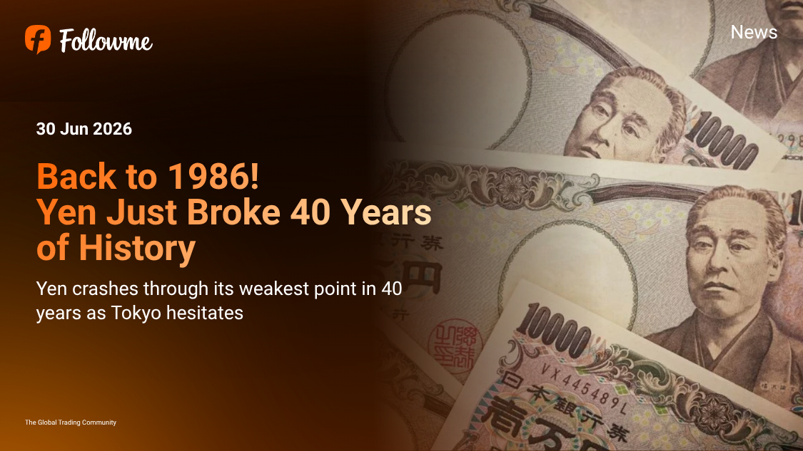 Back to 1986! Yen Just Broke 40 Years of History