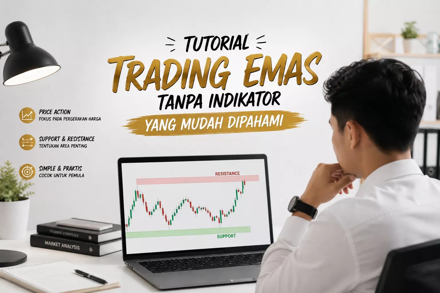 TUTORIAL TRADING EMAS TANPA INDIKATOR, TEKNIK SIMPEL YANG EFEKTIF DICOBA!