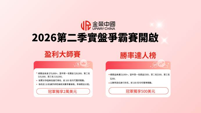 用實盤見證交易成長，金榮中國2026第二季實盤爭霸賽開啟