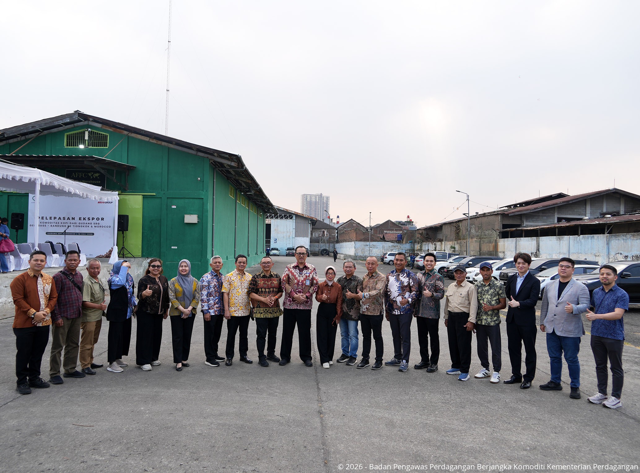 Bappebti Lepas Ekspor Kopi Senilai Lebih Dari USD227 Ribu Melalui Sistem Resi Gudang ke Tiongkok dan Maroko