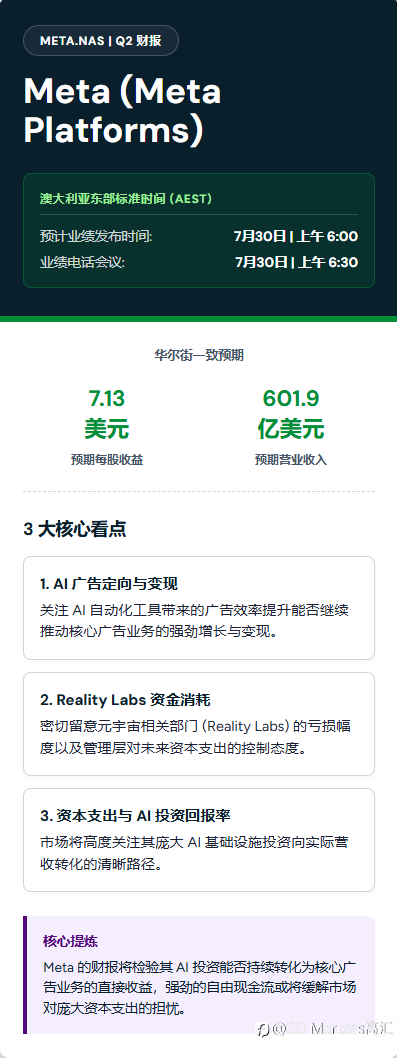 真金白银的考验:Meta、亚马逊与苹果的深度审视