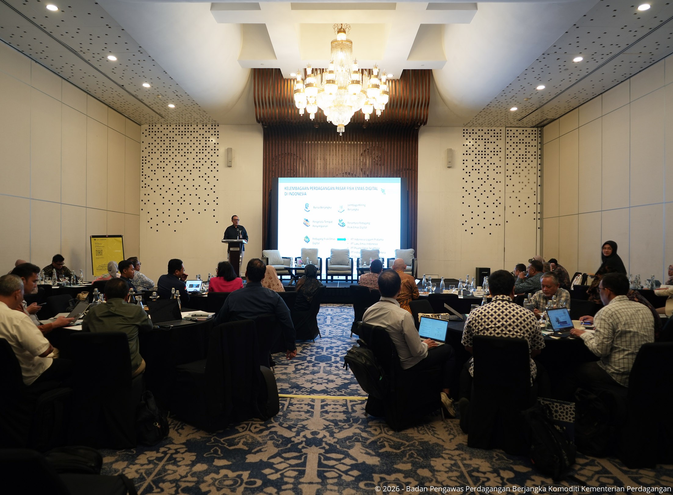 Bappebti pada Workshop Pengembangan Ekosistem dan Fitur Perencanaan Keuangan Haji berbasis Emas Fisik Digital pada BPKH Apps