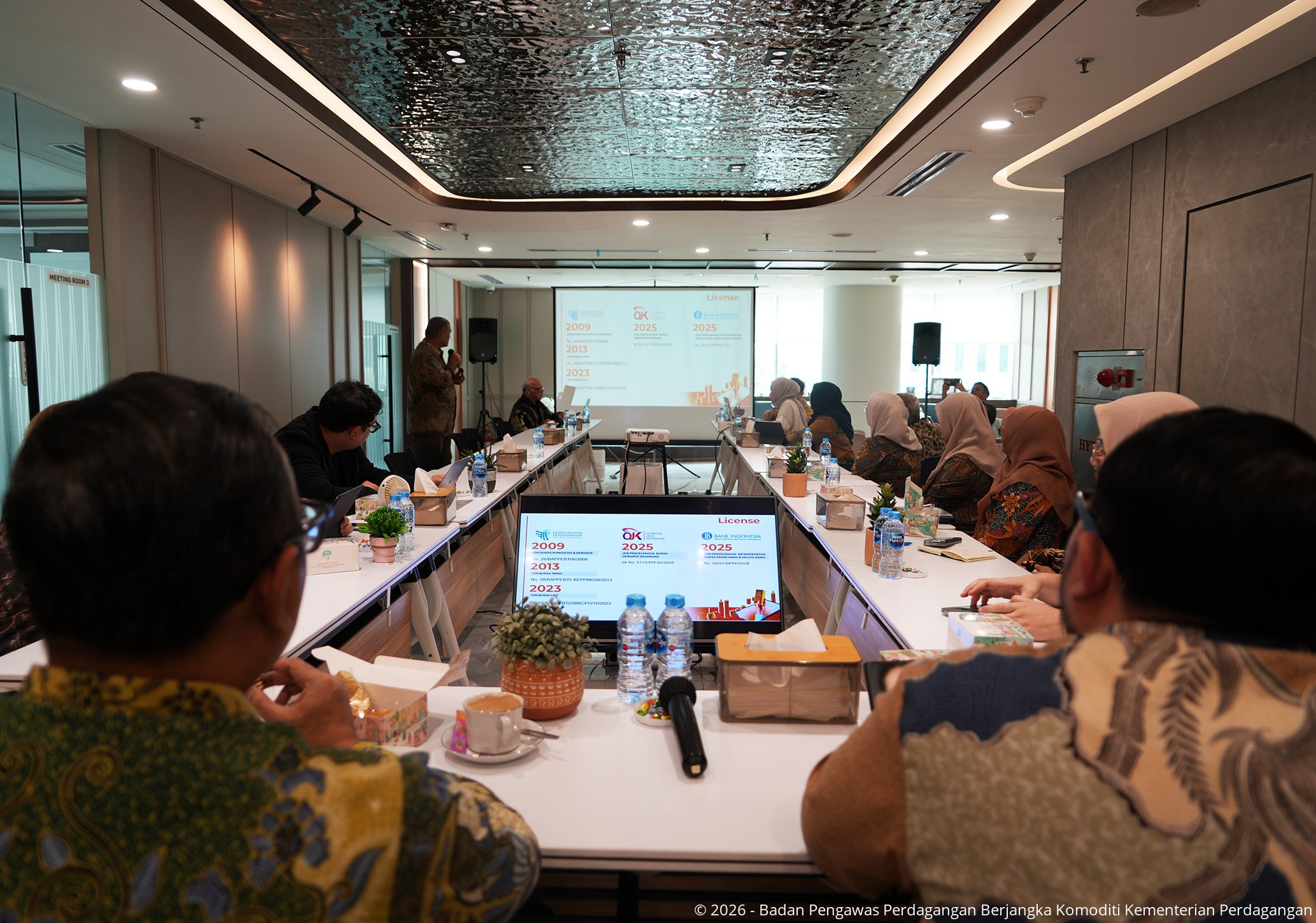 Kunjungan Bappebti dan Kementerian PPN/Bappenas ke PT Bursa Komoditi dan Derivatif Indonesia (BKDI/ICDX)