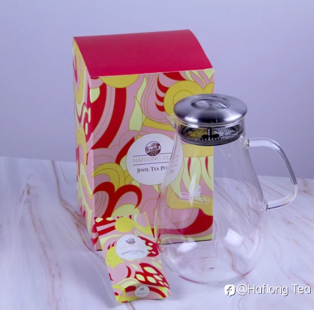 Jeweled Spirito Di Vita Envelope Gift Set | Premium Blooming White Tea Gift by Haflong Tea