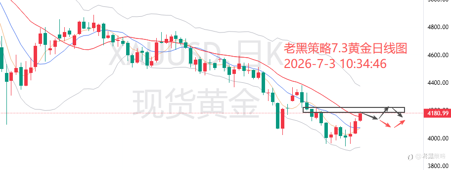 老黑策略：7.3外汇、黄金、原油分析策略